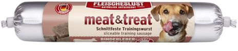 Fleischeslust Meat & Treat - Embutido de hígado de Res, 80 g