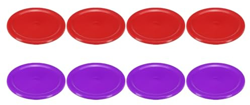 PATIKIL Air Hockey Pucks 2.5 Inch, 8Pcs Air Hockey Heavy Replacement Pucks Table Game Equipment Accessories, 4Pcs Per Color