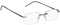 Edison & King Lesebrille Limitless - Randlose Lesebrille mit dünnen Bügeln - entspiegelt - gehärtet (Gun, +1,25 dpt)
