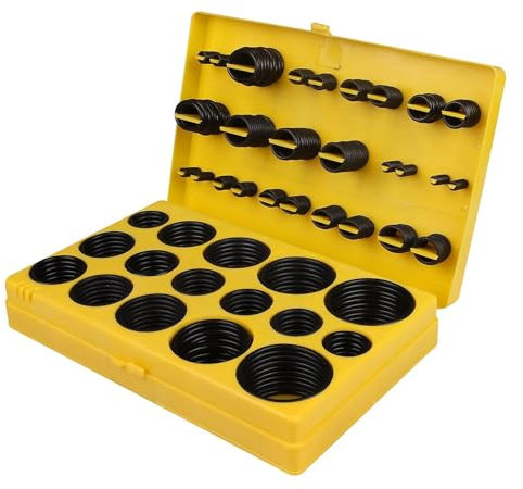 ROTHENBERGER Industrial 420 tlg. O Ring Sortiment Set NBR Ø 3-50 mm O Ringe Dichtungsset Gummi Dichtung Sortiment Dichtring 1500005010