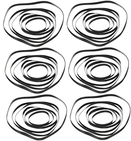 Homoyoyo 50 Uds Cinturones De Repuesto De Goma para Grabadoras De Cinta De Casete - Cinturones Compatibles con Máquinas De Cinta y VCR - Ideal para Reparación y Mantenimiento