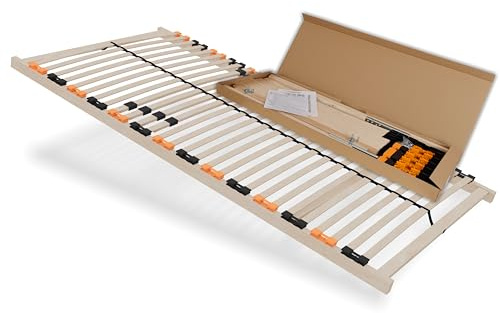 Schlaftroll Lattenrost 90x200 cm - Ergonomischer 7-Zonen-Lattenrost aus Buchenholz, Selbstmontage, geeignet für alle Matratzentypen