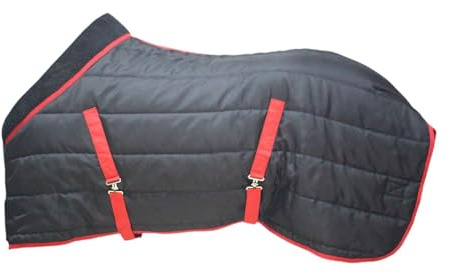 Gralara Couverture d'hiver pour Cheval, Fiche de Soins pour Chevaux, Vêtements D'équitation Imperméables