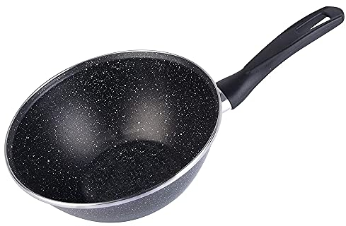 MAGEFESA 02108247 Sartén Wok Gransasso, Gris, 28 cm