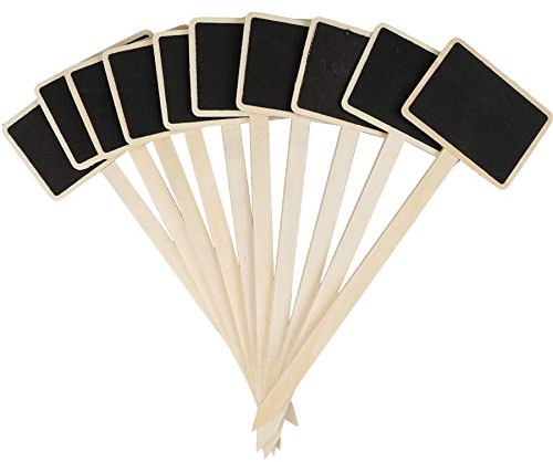 JJWNMLL Lot de 20 etiquette plante - 24×7cm plantes exterieur plante - Rectangulaires en Bois pour Plantes etiquette -Étiquettes pour plantes en pot, herbes, fleurs, légumes