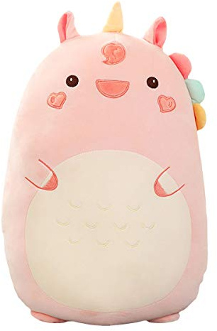 Kekeso Dinosauro Peluche che Abbraccia Cuscino Carino, Morbido Cartone Animato Cuscino di Tiro per Dormire per Bambini (45cm/17.71in, Unicorn)