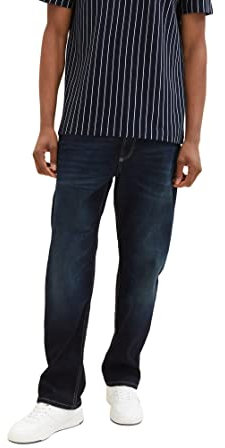 TOM TAILOR Herren 1013423 Trad Relaxed Jeans, 10120 - Used Dark Stone Blue Denim, 32W / 32L EU