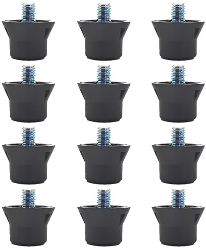 CHENNAN 12 Pcs Crampons de Remplacement Portables de Football Crampons pour Chaussures de Football 13 mm M5 Vis, Résistance à l'usure, Haute Compatibilité, pour Entraînement de Compétition