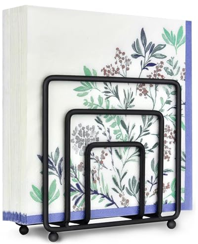 Serviettenhalter Schwarz Mattes, Servietten Halterung, Servietten Halter, Napkin Holder, Serviettenständer, Serviettenspender