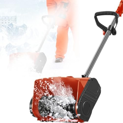 Máquina Quitanieves Inalámbrica, Barredora De Nieve Eléctrica Plegable, Diseño Plegable De Alta Potencia De 1200 W, Ancho De Limpieza 32 Cm, Altura De La Nieve 16 Cm, Adecuada para Patios
