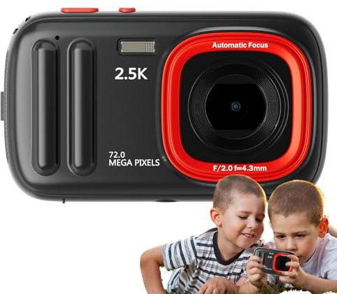 Digital kamera för fotografering och video, bärbar barnkamera 72 mp, kompakt professionell bild för födelsedag, jul, halloween, påskpresent, 4,41 x 1,02 x 2,56 tum
