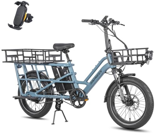 Fafrees FF20 CUV Familia E Bike Hombre 20 Pulgadas, 12 Ah / 576 Wh*2 Batería Ebike Mujer 200 kg Fatbike para Adultos, Bicicleta Eléctrica 75 N.m, Bicicleta de Montaña E-Bike 25 km/h, Bicicleta
