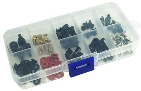 Holibanna Set Viti Computer 114 Pezzi Viti a Testa Zigrinata e Svasata per Riparazione PC Accessori Completi Rondelle e Pilastri Compatto e Portatile per Uso Desktop e Manutenzione Case