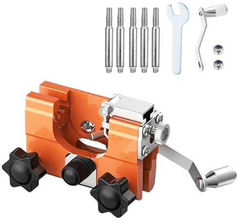 ProfiSaw Chain Sharpener Chainsaw Sharpener Chain Sharpener The Precise Universal Sharpener for All Chainsaws in Minutes Razor Sharp Robust Stainless Steel Precise Angle Guide