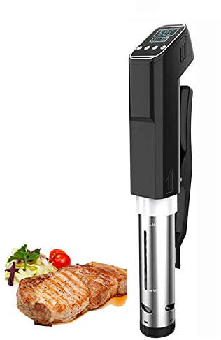 Sous Vide nedsänkningscirkulator 1 500 W, precision långsam matlagningsmaskin för vakuummatlagning, termisk spis, lätt att använda, perfekt för hemmakockar