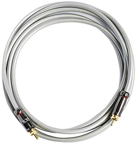 SKW Cavo coassiale audio digitale, cavo subwoofer stereo OFC, PVC - placcato oro compatibile con soundbar subwoofer HiFi Home Theater HDTV Box Amplificatore ricevitore AV Altoparlante 1M