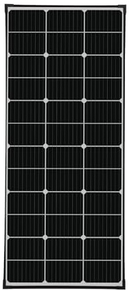 enjoy solar® Mono 130W 12V Monokristallines Solarmodul PERC mit 10 Busbars, ideale Länge 1190mm für Wohnmobil, Balkonanlage, Gartenhäuser, Boot