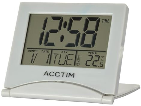 Acctim Mini Flip II Travel LCD Alarm Clock