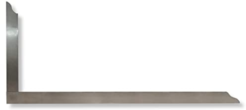 DEWEPRO® Zimmermannswinkel 800mm - aus rostfreiem Edelstahl - sehr elastisch dank Federstahl - bruchfeste 4-Punkt Schweißverbindung - 80x32cm Winkeleisen Abbundwerkzeug