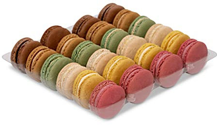 mademoiselle macaron Classic Macaron Tray Tray of 24 Macarons in 6 Flavours