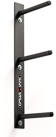 CIPRIANI SPORT - Soporte para discos y mancuernas parent (negro metalizado, de pared)