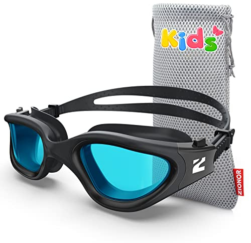 ZIONOR G1MINI Lunettes de natation pour enfants, polarisées/non polarisées, confortables, anti-buée, protection UV, pour filles et garçons, de 3 à 14 ans