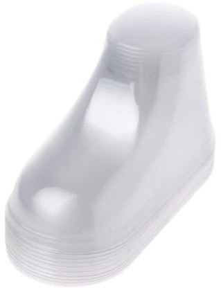 YANGLY, Botines de bebé, Zapatos, 10 Uds., plástico Transparente, exhibidor de pies de bebé, árboles de Zapatos, Botines de bebé, Zapatos y Calcetines, 8/9/10,5/11/12cm Transparente