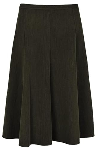 Zaif & Hari Womens 8 Panel Skirt Ladies Skirts Elasticated Waist 27 Inch Length Flared Skater Skirt Long Skirts for Women Plus Size 8-22