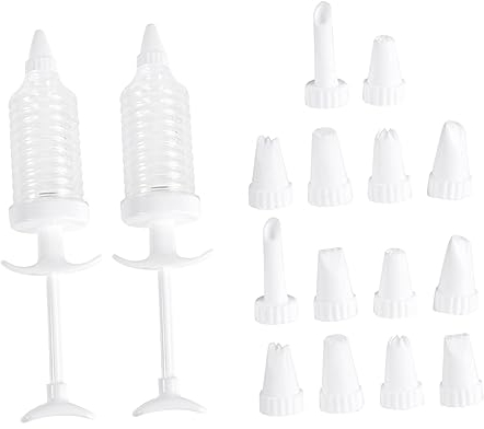 CIYODO 16piezas Prensa Para Galletas y Manga Pastelera Con Boquillas Para Decorar Herramienta De Repostería Ergonómica y Fácil De Limpiar Para Galletas y Tartas