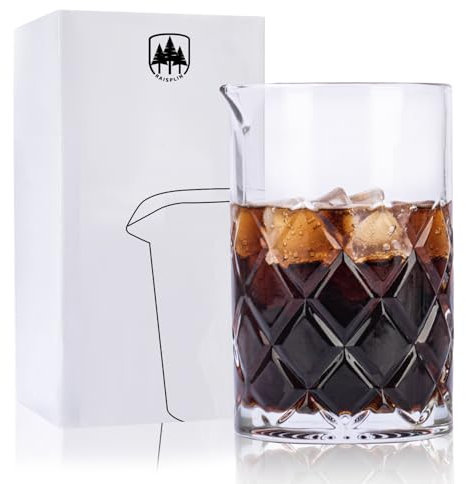 Raisaplin 24oz/700ml Cocktail Mixing Glass - Weighted Bottom Seamless Pitcher, Ideal for Professional Bartenders in Bars, lounges, and Hotels, ensuring Precise Mixing of Stirred Drinks