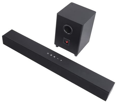 Annadue Barre de Son avec Caisson de Basses, Barres de Son pour Cinéma Maison, Caisson de Basses Bluetooth sans Fil avec 3 Modes D'égalisation, Système de Son Surround pour TV, PC, Jeux,