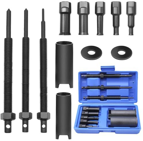 Runyu 12er Set Motorrad Lagerabzieher Innen Werkzeug 9-23 mm 5 Größen Innenlager Abzieher Kugellager Innenabzieher für Motorrädern Fahrrädern Lager Demontage