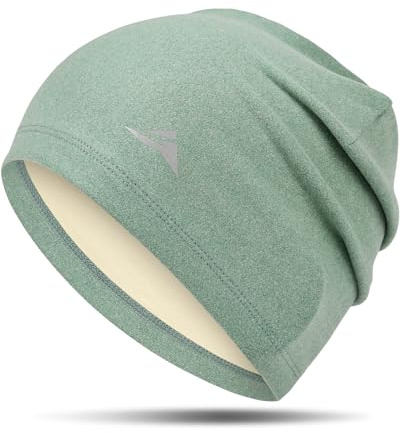 GXCROR Berretto Uomo Donna, Beanie, Berretto Invernale, Cappello da Corsa, Berretto Sportivo, Berretto da Ciclismo, Casco da Ciclismo per Corsa, Sci, Ciclismo, Arrampicata, Motociclismo, verde, Taglia