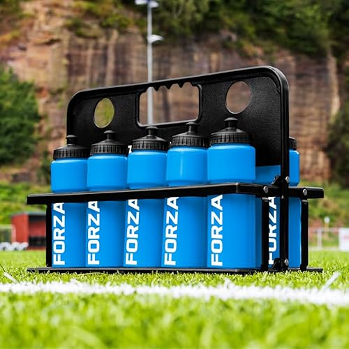 FORZA 10 Water Bottles & Carrier [750ml] - BPA Free Plastic - Variety Of Colours (Blue)