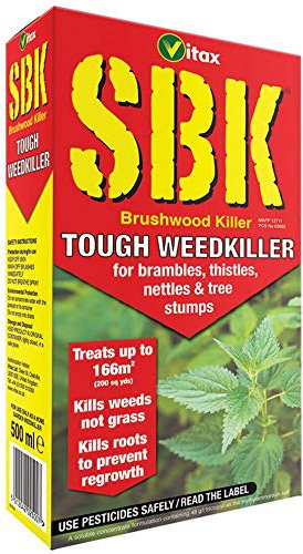 Tough Weed Killer Brushwood Tree Stump Weedkiller Vitax SBK 500ml Bramble Nettle Brambles Ivy