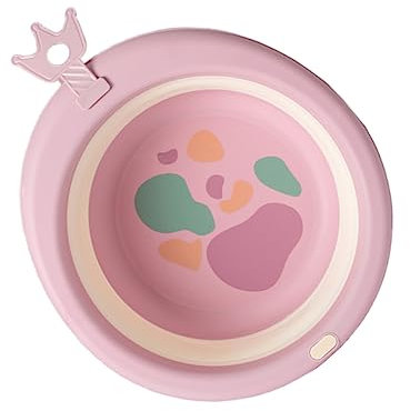 HOMSFOU Barreño plegable de silicona barreño de plástico portátil lavabo para niños bañera lavabo bebe lavabo al aire libre