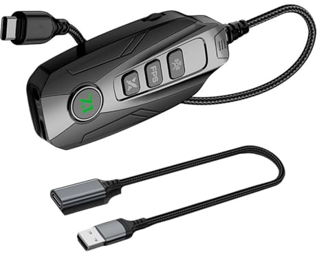 Petite carte son externe USB 7.1 portable avec carte son de jeu de canaux, carte son surround pour tablette PC