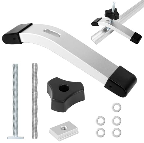 2 Pezzi Morsetti T-Track per Legno, Set di T Track Morsetto di Lega di Alluminio Fissaggio in Metallo a Sgancio Rapido per la Lavorazione del Legno e dei Metalli