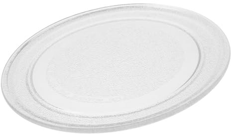FUNNETOYU Plato de Repuesto para Microondas de Vidrio de Plato Giratorio Resistente y de Limpiar Accesorio para Cocinar Alimentos Microondas