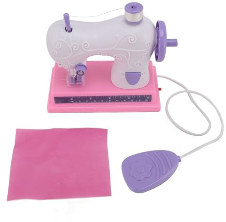 SUNGOOYUE Kids Sewing Machine, Electric Playhouse Sewing Kit for Children, Pretend Machine with Fun and Learning Opportunities, Enhance Handicraft Skills, and Inspirational (Violet)