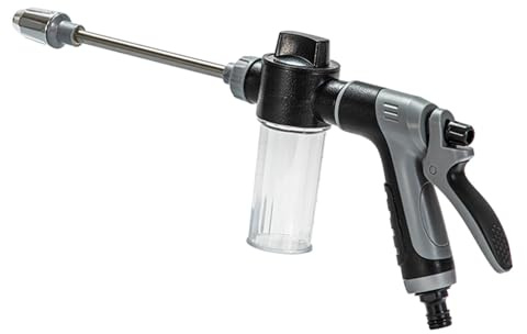 Spruzzi da giardino resistenti con ugello rotante a 360 e serbatoi di sapone staccabili per lavaggio auto, uso esterno irrigazione giardino spruzzatori ugello