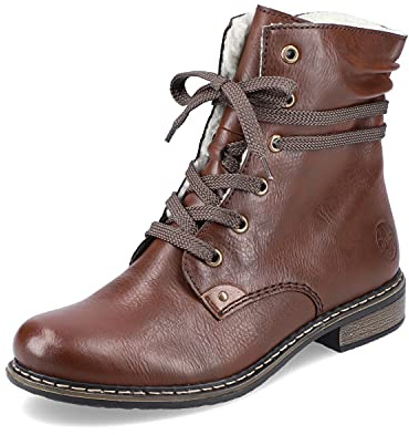 Rieker Women's 71229 Lace-up Boots, Brown Mogano, 8 UK