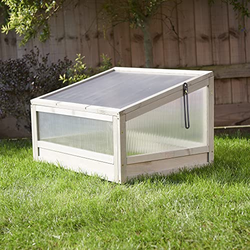 FeelGoodUK Cold Frame Greenhouse Flower Planter Green House Wooden Frame 44 (h) x 51 (d) x 75 (w)…