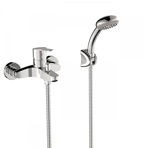 TRES 21517010 BASE-TRES Grifo Monomando Mural Baño Ducha