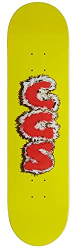 [CCS] Furry Letters Skateboard Deck Yellow 8.00