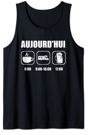 Vanlifer Camper Camping Chope De Bière Café - Van Life Débardeur