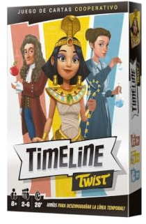 Asmodee Timeline Twist, Juego de Cartas Educativo, Juego Cooperativo