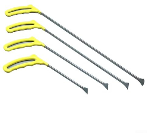 Barres de débosselage de garage, outils de réparation de bosses sans peinture, barre de biche, crochets de barre de biche, outil à main automobile, kit d'outils de débosselage sans peinture (51 cm)