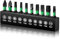 Litorange 10 Stück 25mm magnetisch Bitsatz für Akkuschrauber,1/4 Sechskantschaft Impact Bit Set（PZ2,PH2,T10,T15,T20,T25,T27,T30,T40,SL4) für Schlagschrauber,Phosphid Schwarz Schraubendreher Zubehör