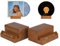 Supaway 2 Pcs Soporte vinilos Estante madera para vinilos Stands para álbumes Soportes de almacenamiento de discos de madera Soporte de cubierta de álbum de mesa que para álbumes de CD y álbumes LP